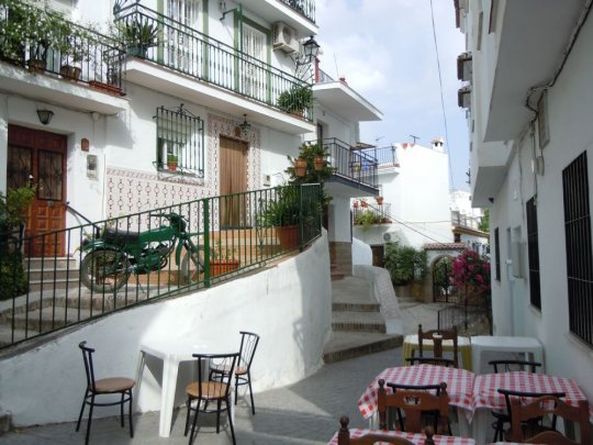 Evening idyllic in one of the white villages